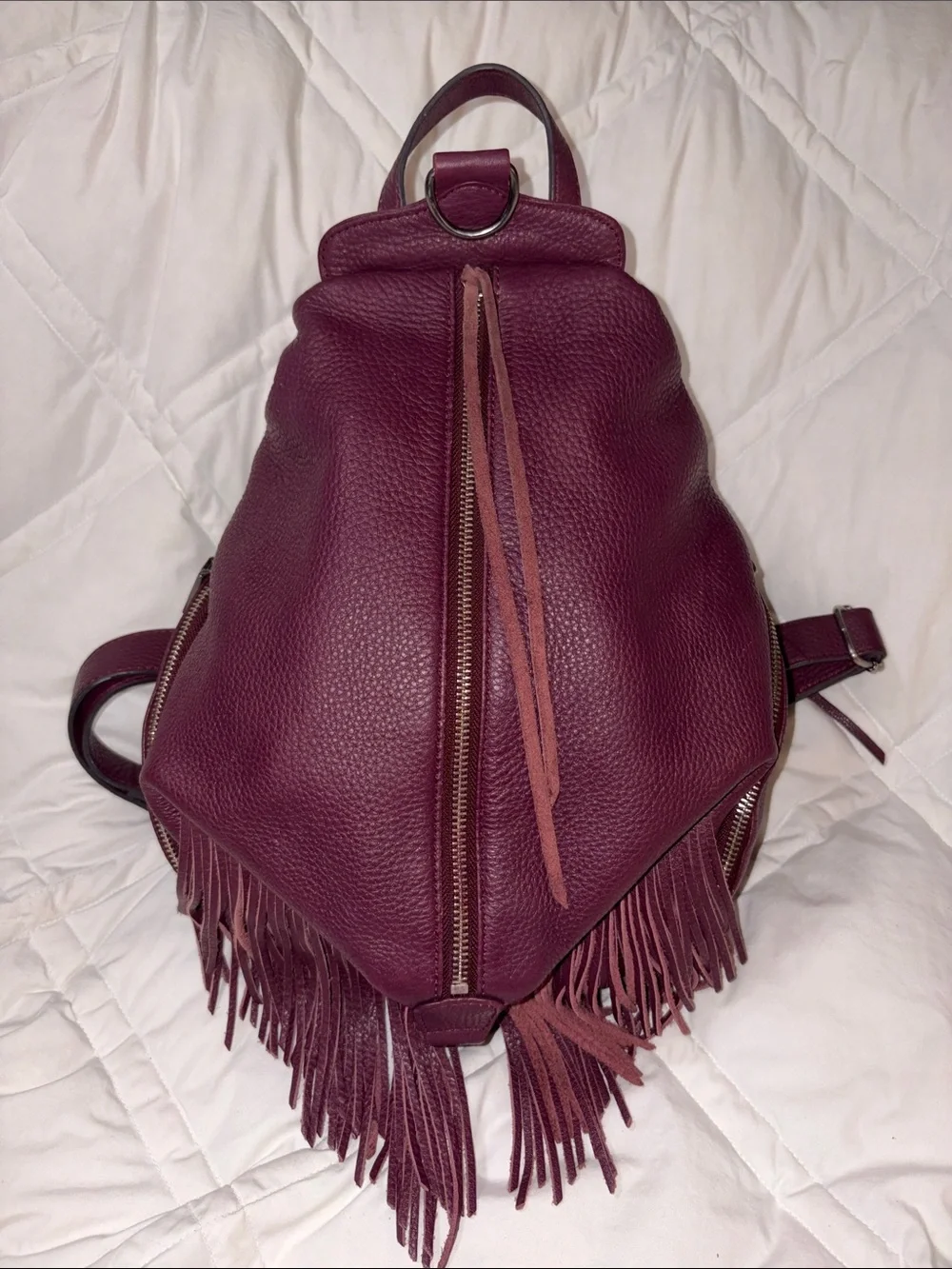 HTF color Rebecca Minkoff Julian Fringe Backpack bag
